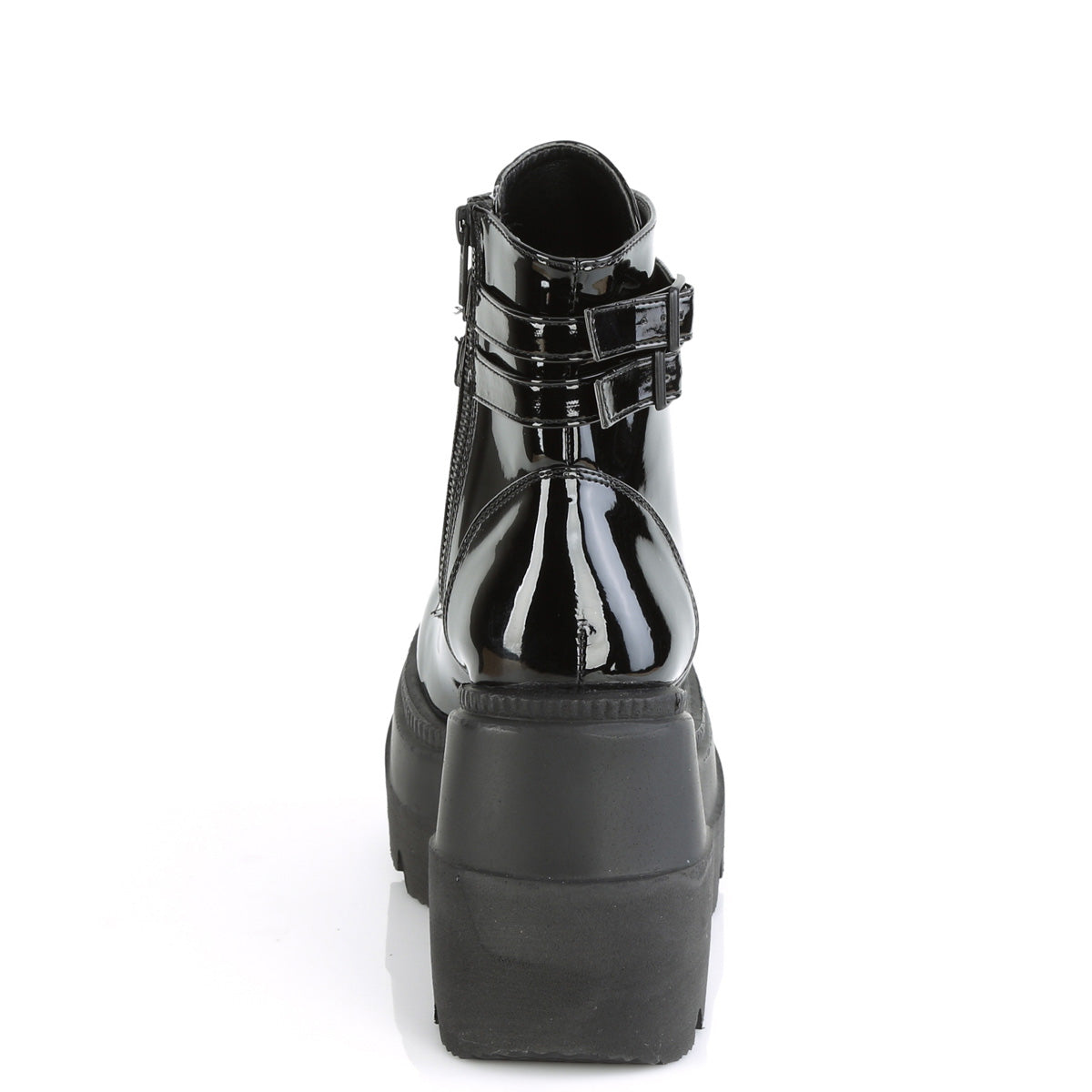 DemoniaCult Damenknöchelstiefel SHAKER-52 BLK Patent