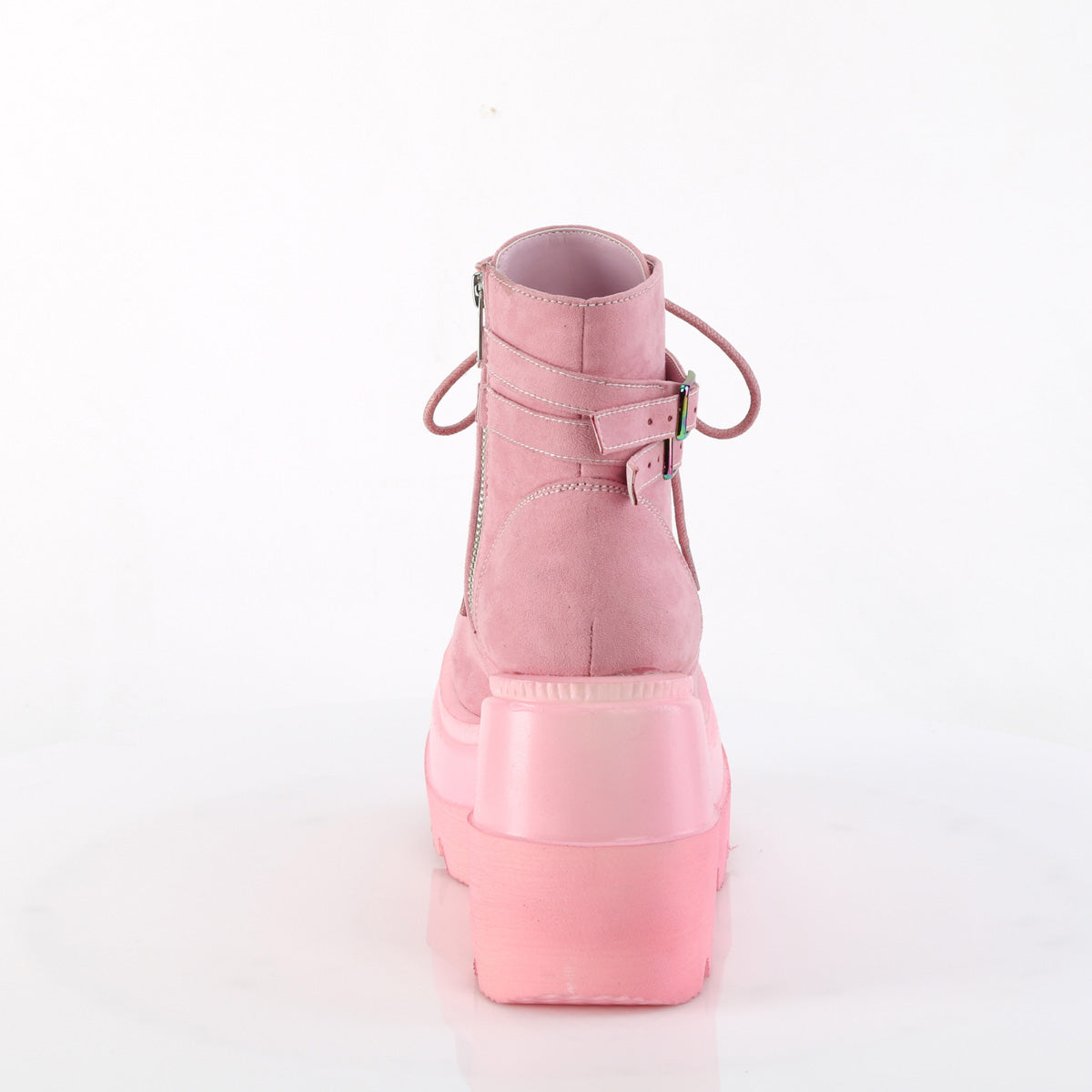 DemoniaCult Stiefeletten SHAKER-52 B. Pink Vegan Wildleder