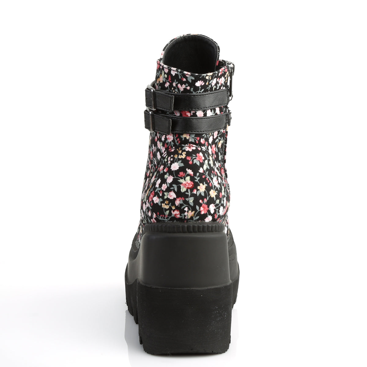 DemoniaCult Damenknöchelstiefel SHAKER-52st Blumenstoff