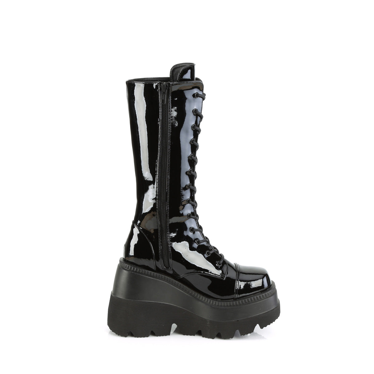 DemoniaCult Stiefel SHAKER-72 BLK Patent