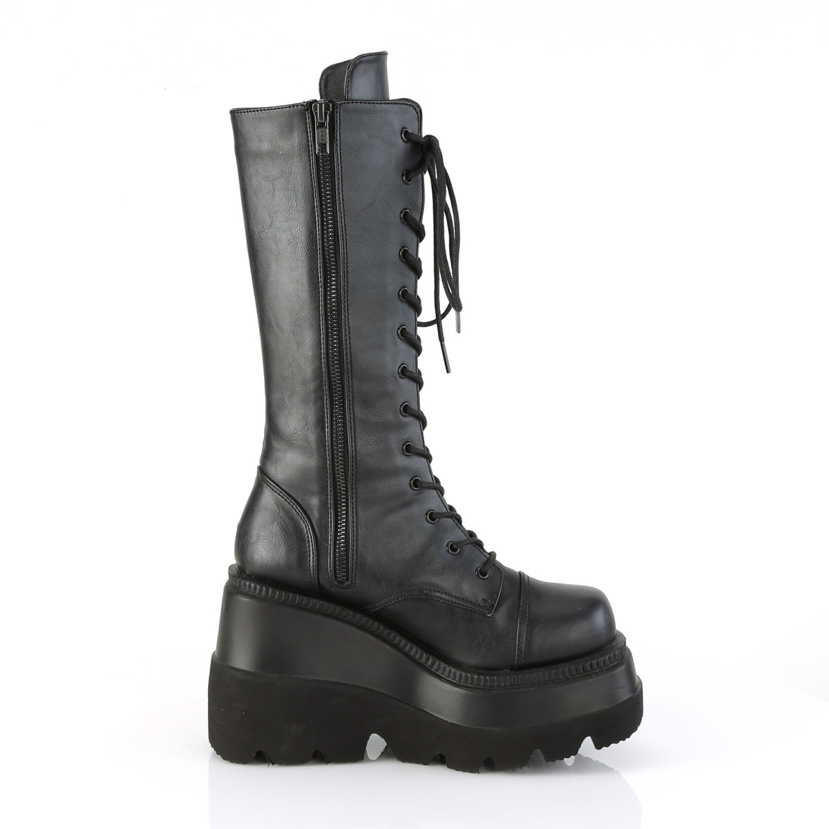 DemoniaCult Frauenstiefel SHAKER-72 BLK Vegan Leder
