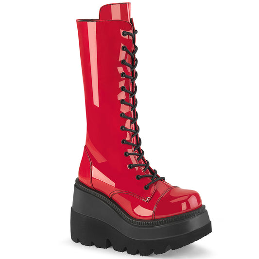 DemoniaCult  Stiefel SHAKER-72 Rotes Patent
