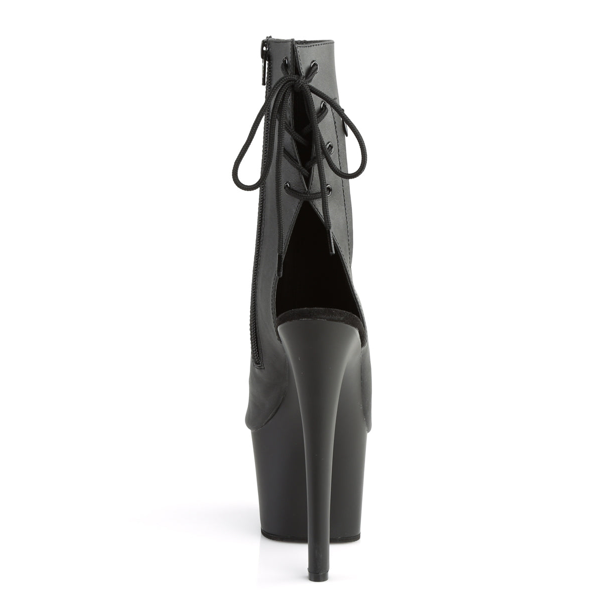 Pleaser Damen Knöchelstiefel SKY-1018 BLK Faux Leder / BLK Matte