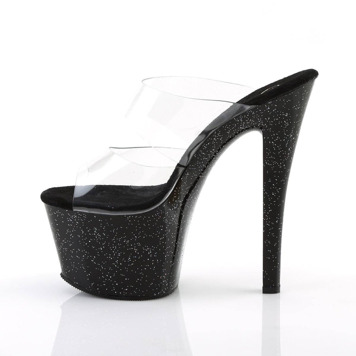 Pleaser Damen Sandalen SKY-302mg CLR / BLK
