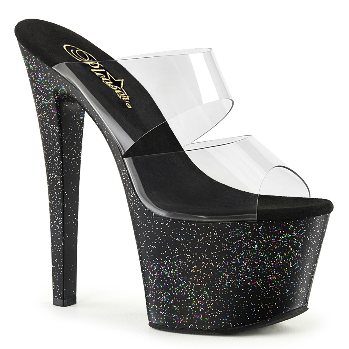 Pleaser Damen Sandalen SKY-302mg CLR / BLK