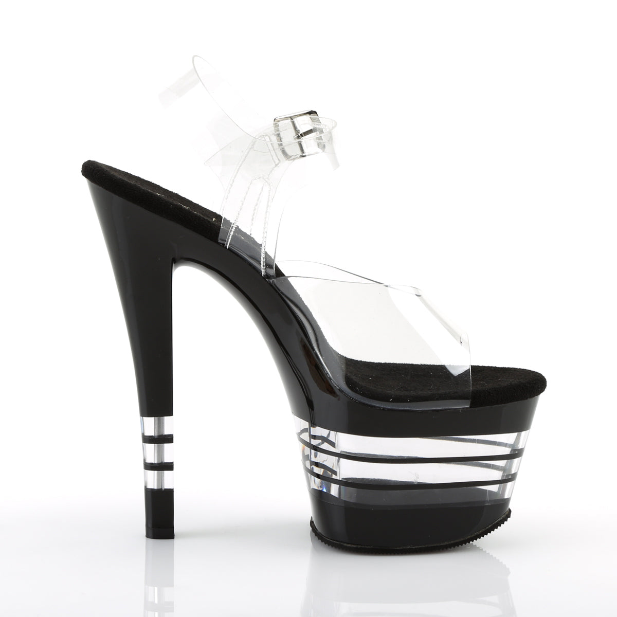 Pleaser Damen Sandalen SKY-308LN CLR / BLK