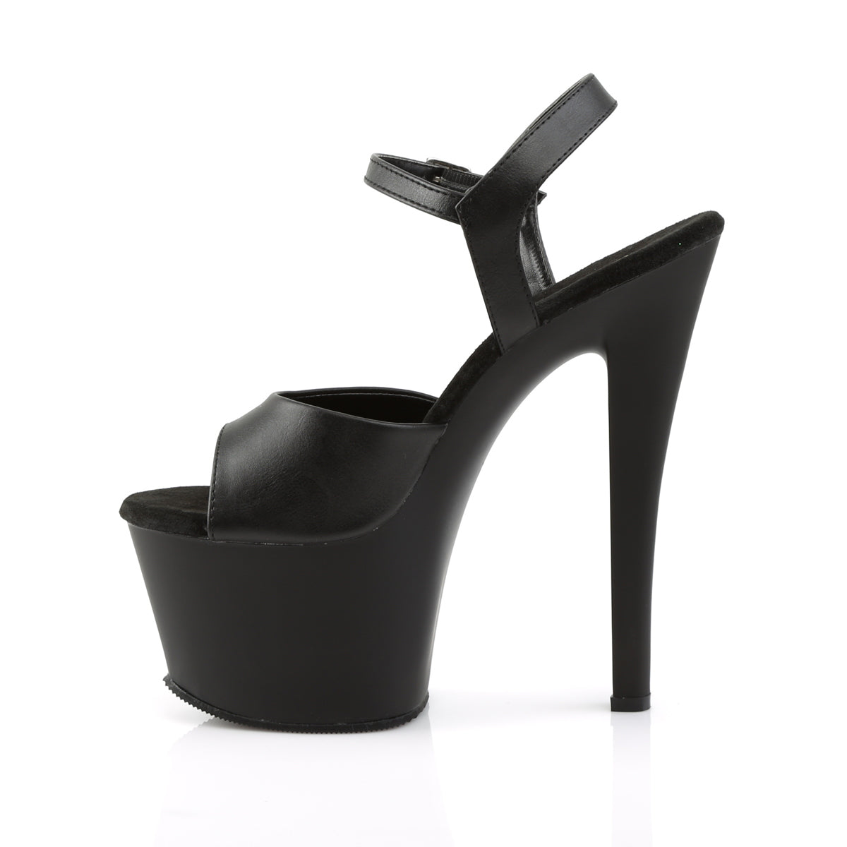 Pleaser Damen Sandalen SKY-309 BLK Faux Leder / BLK Matte