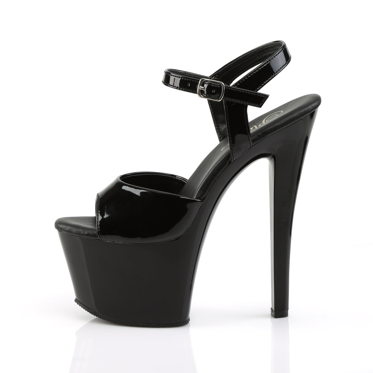 Pleaser Damen Sandalen SKY-309VL BLK Pat / BLK