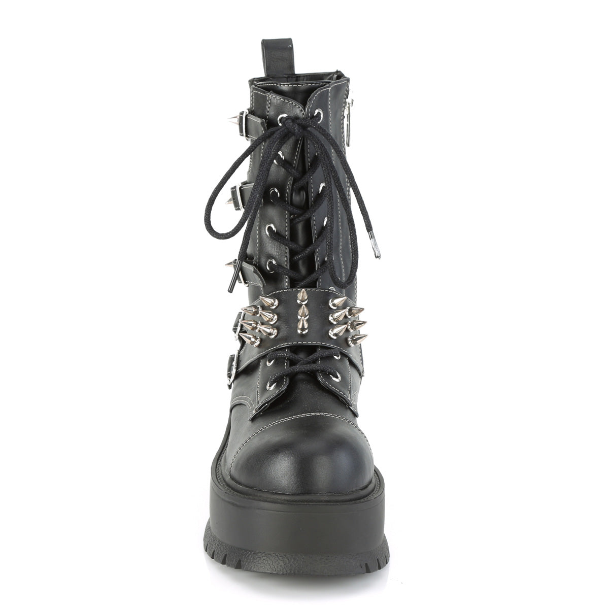 DemoniaCult Frauenstiefel SLACKER-165 BLK Vegan Leder