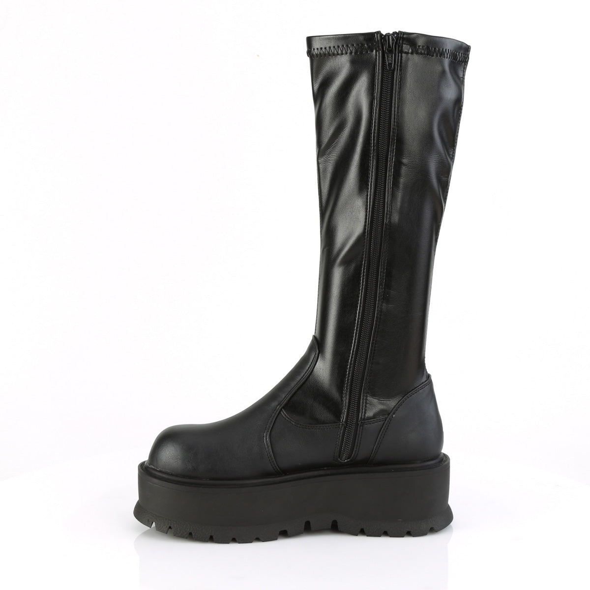 DemoniaCult Frauenstiefel SLACKER-200 blk str vegan Leder