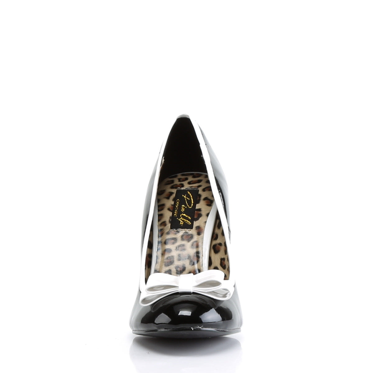 Pin Up Couture Frauenpumpen SMITTEN-01 BLK-WHT PAT