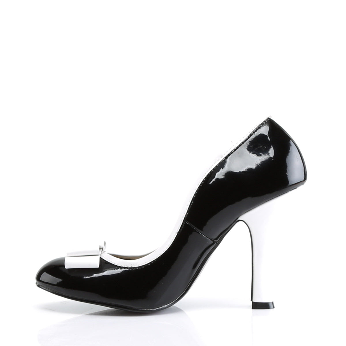 Pin Up Couture Frauenpumpen SMITTEN-01 BLK-WHT PAT