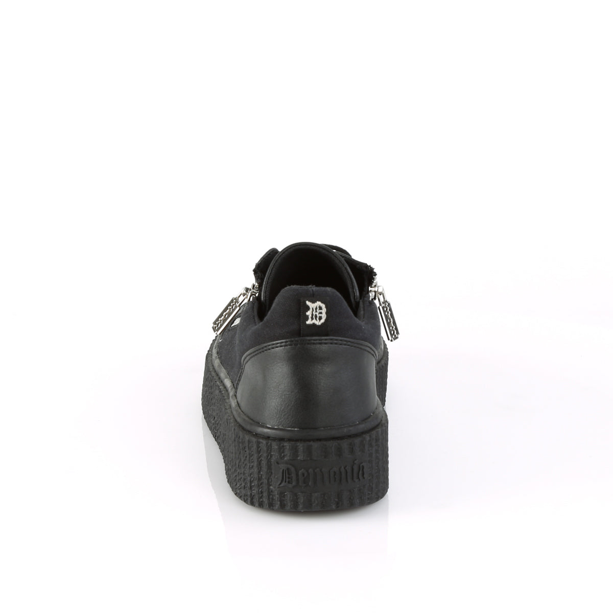DemoniaCult Herren SNEEKER-105 BLK Canvas-BLK PU