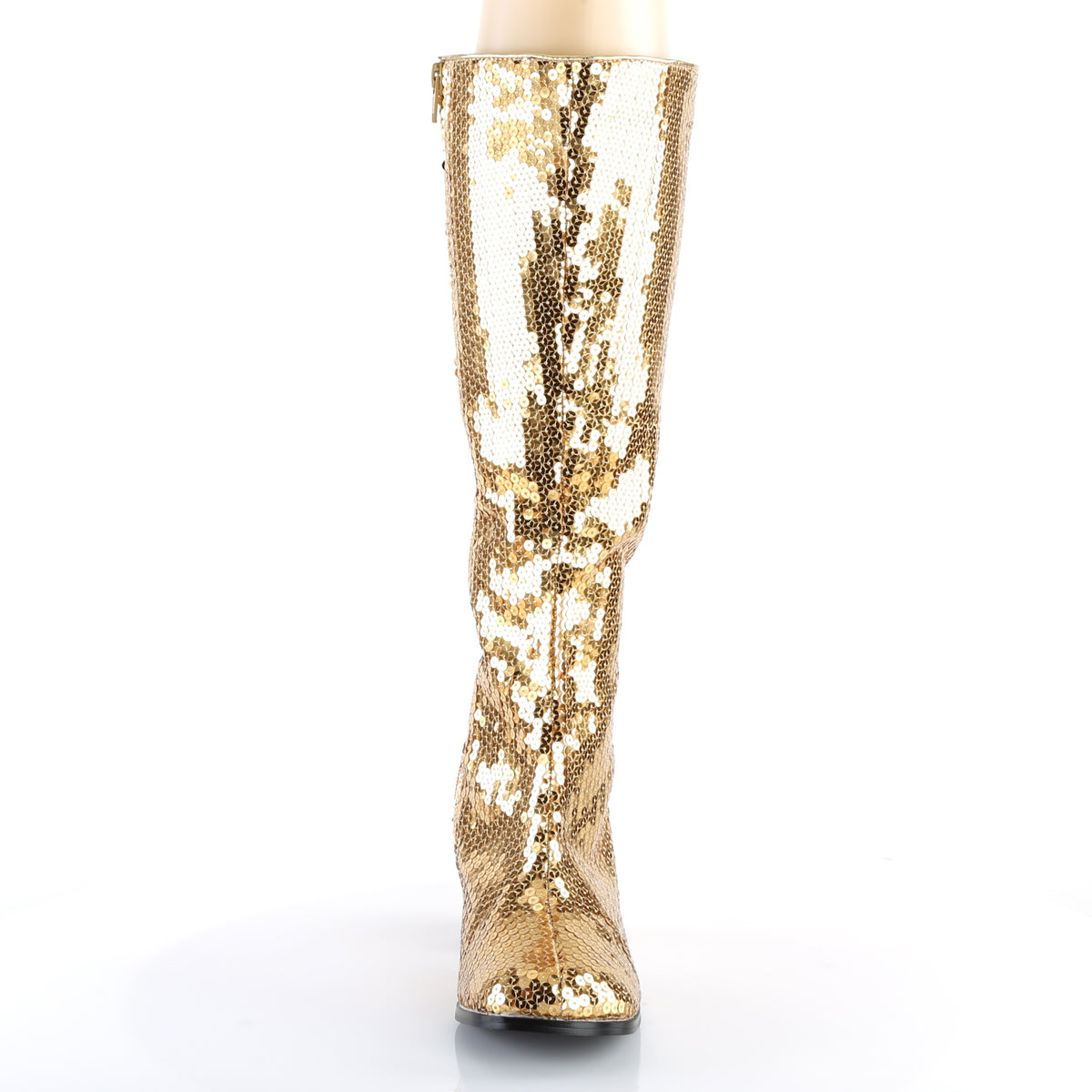 Bordello Womens Boots. SPECTACUL-300SQ Gold Pailletten