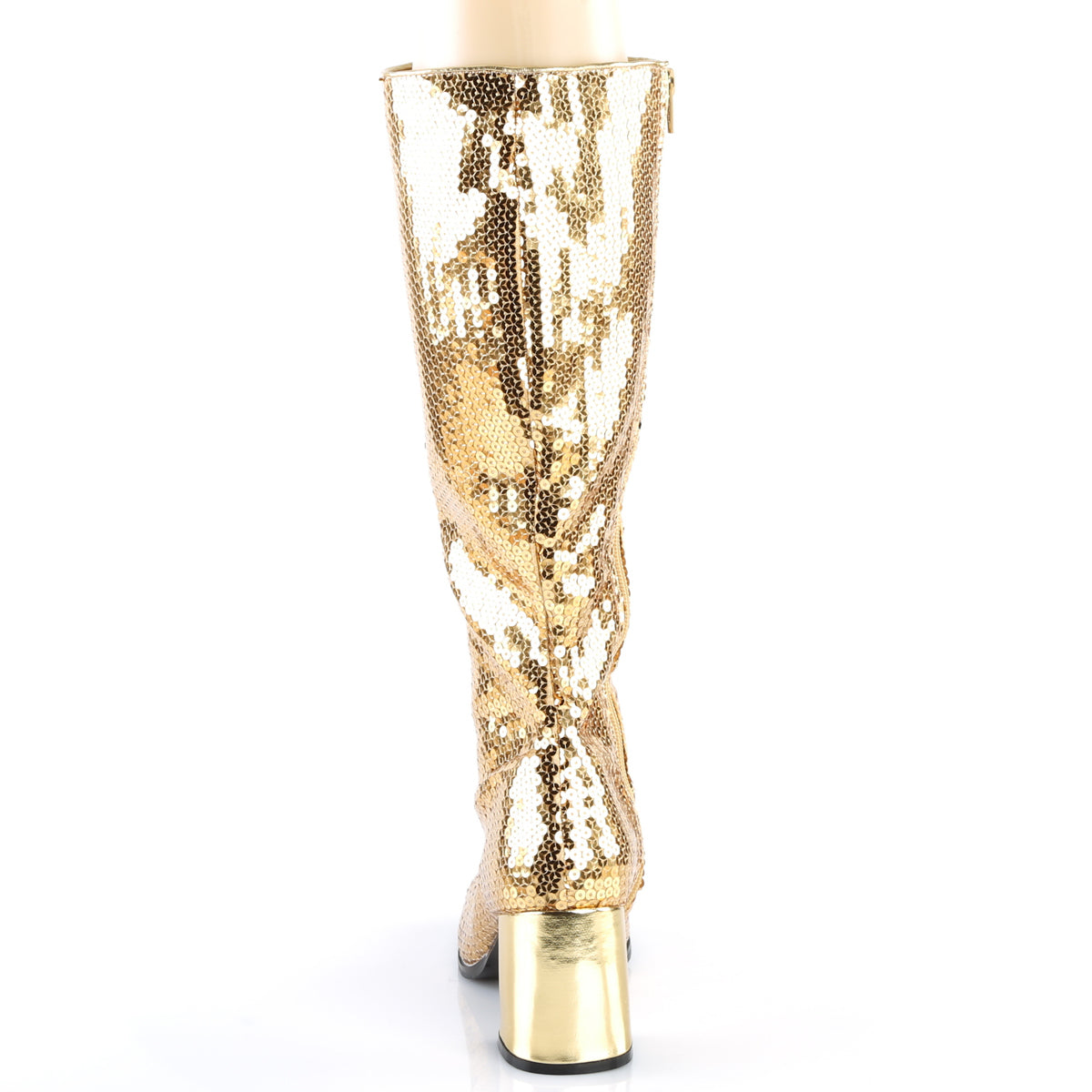 Bordello Womens Boots. SPECTACUL-300SQ Gold Pailletten