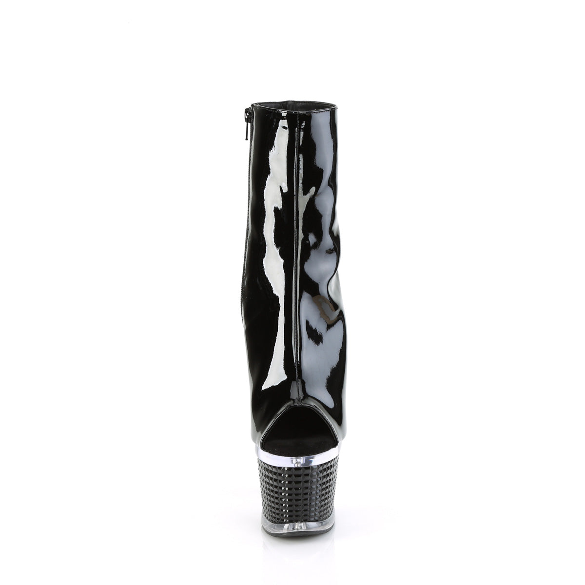 Pleaser Stiefeletten SPECTATOR-1012 BLK Pat / CLR-BLK