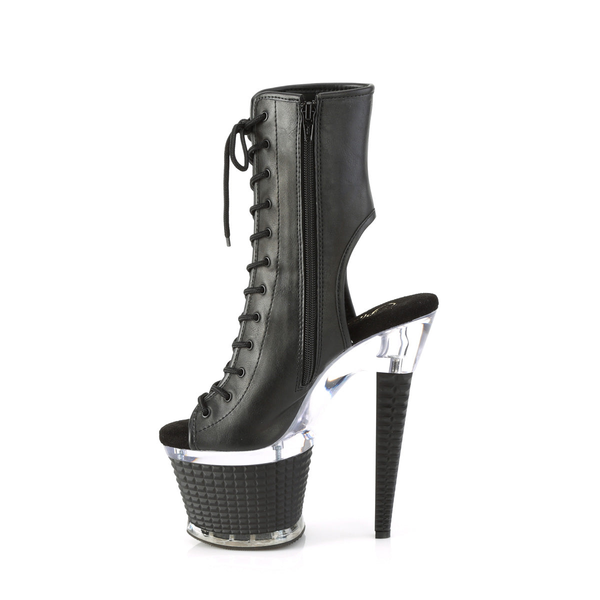 Pleaser Stiefeletten SPECTATOR-1016 BLK Faux Leder / CLR-BLK Matte