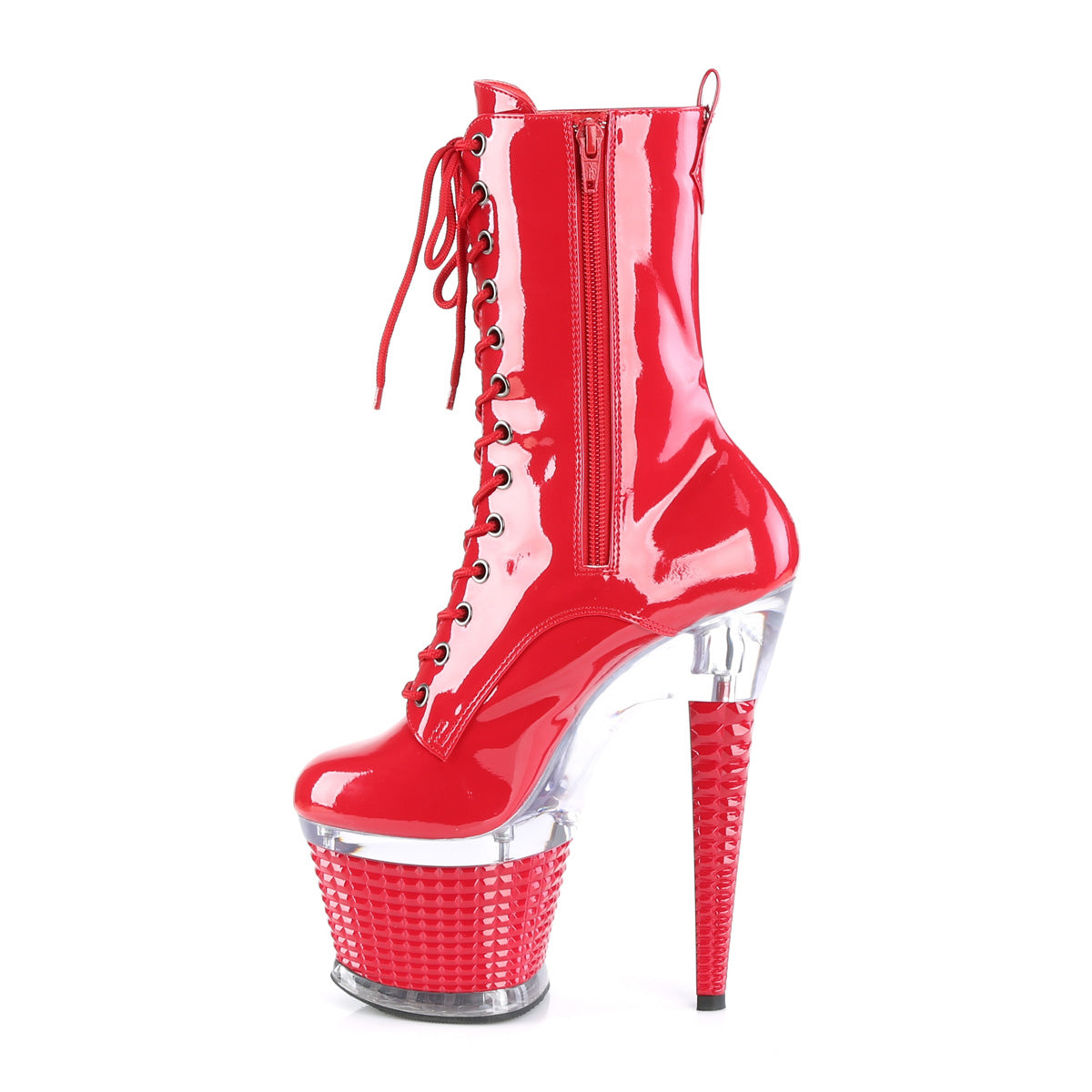 Pleaser Ankle Boots SPECTATOR-1040 Red/Clr-Red