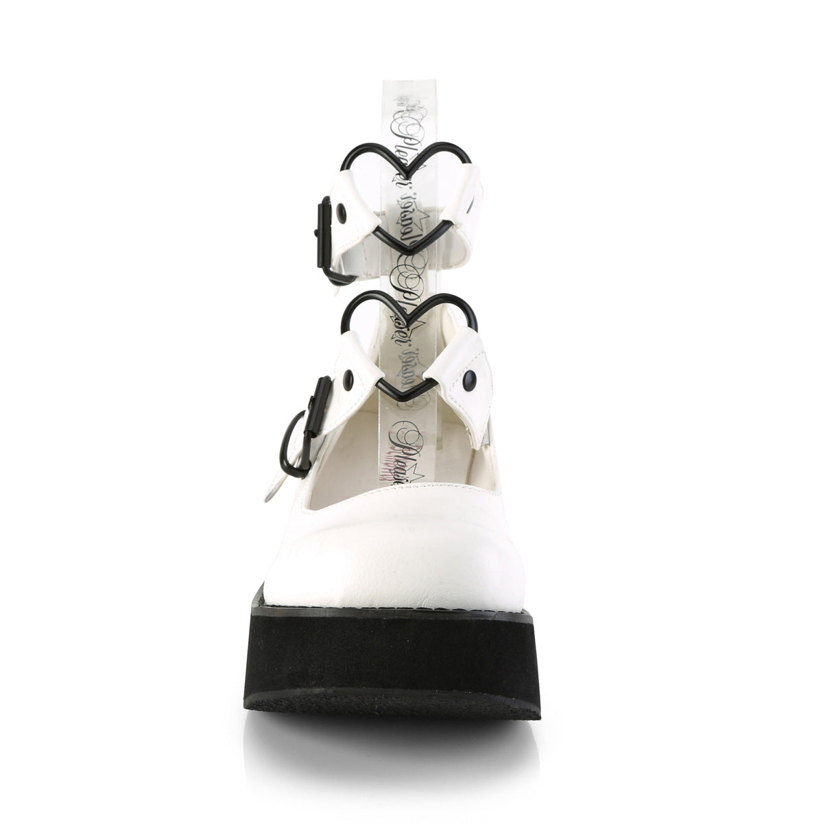 DemoniaCult Frauenpumpen SPRITE-02 wht veganes Leder