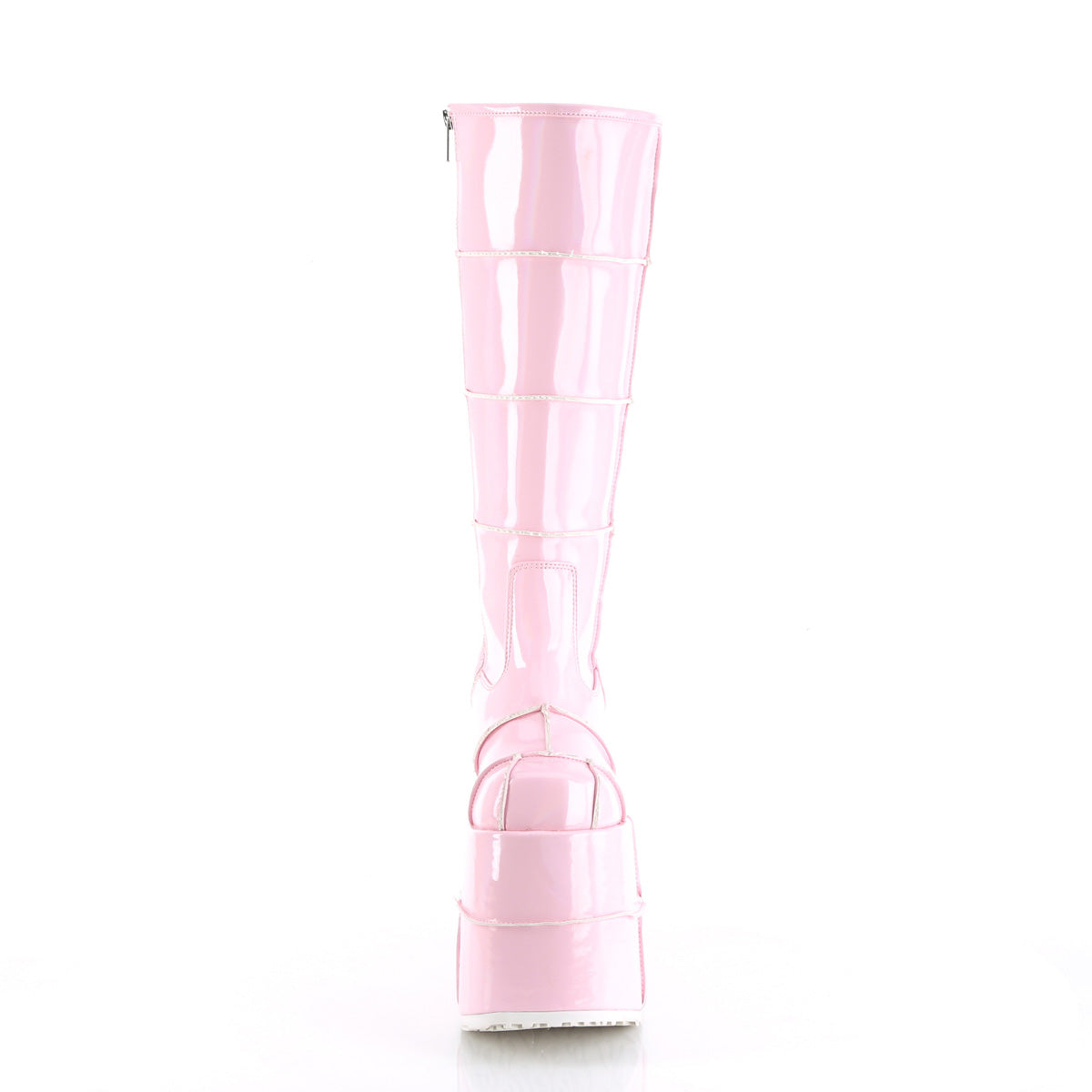 DemoniaCult Mens Boots STACK-301 B. Pink Hologram