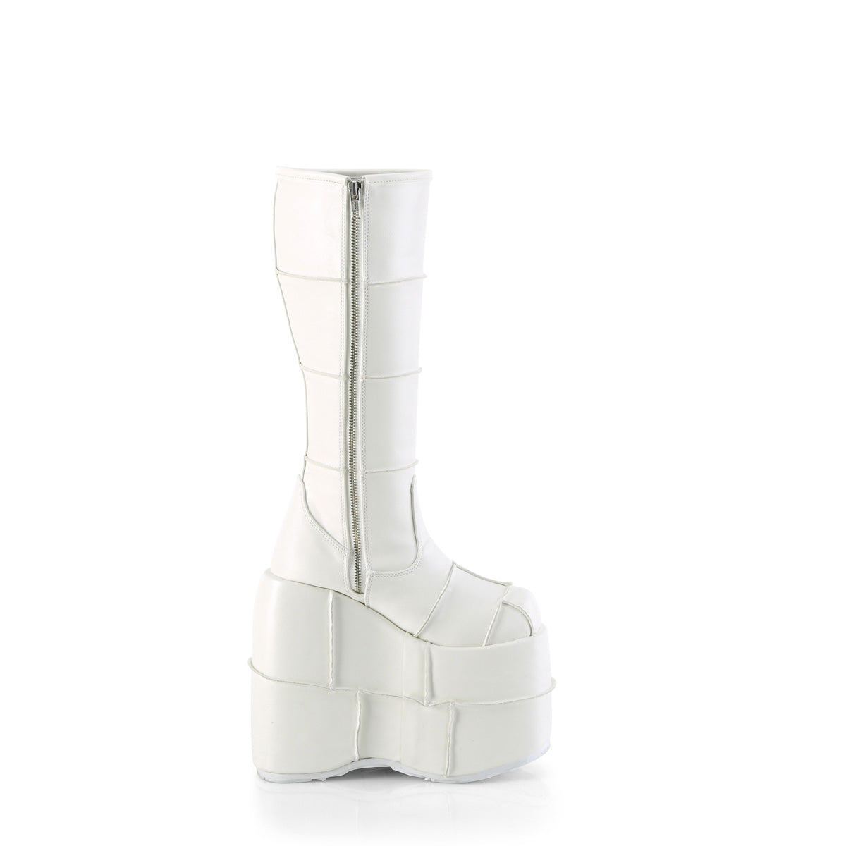 DemoniaCult Herrenstiefel STACK-301 wht veganes Leder