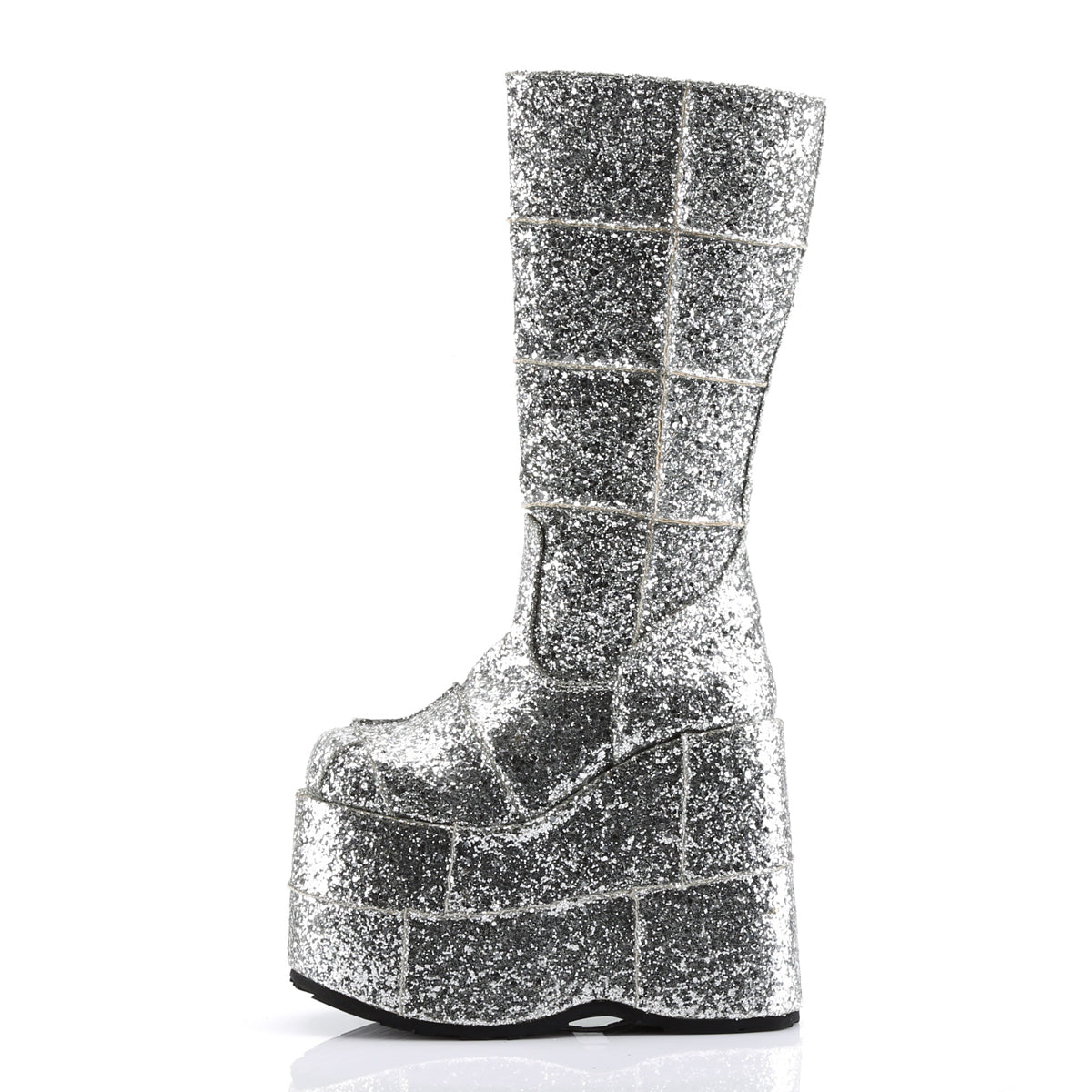 DemoniaCult Herrenstiefel STACK-301G SLV GLTR