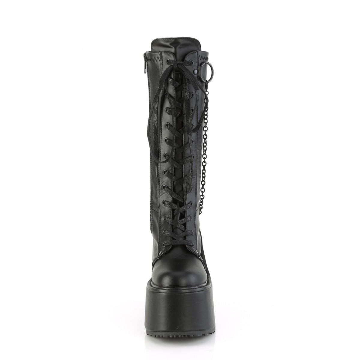 DemoniaCult Stiefel SWING-150 BLK Stretch Vegan Leder