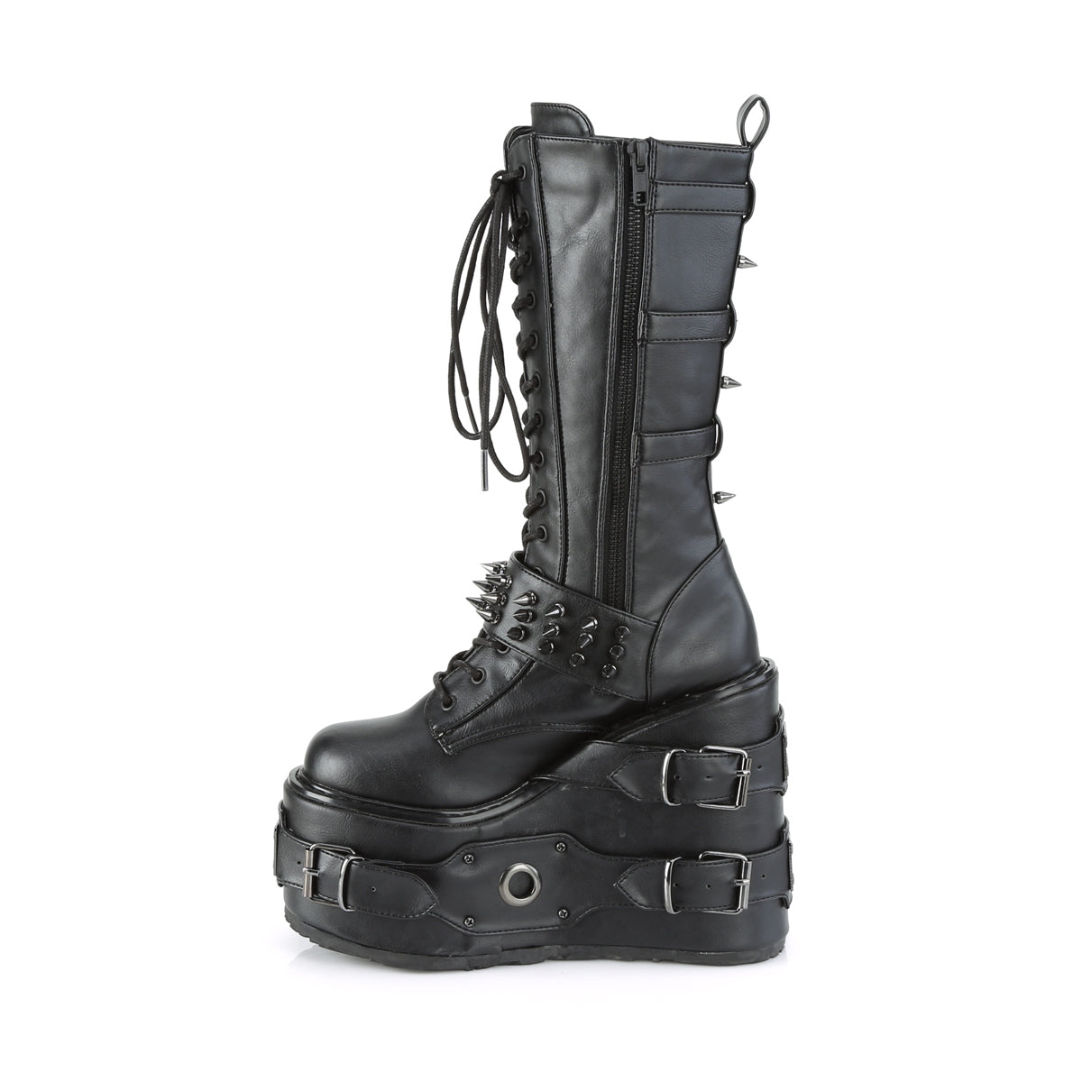 DemoniaCult Frauenstiefel SWING-327 BLK Vegan Leder
