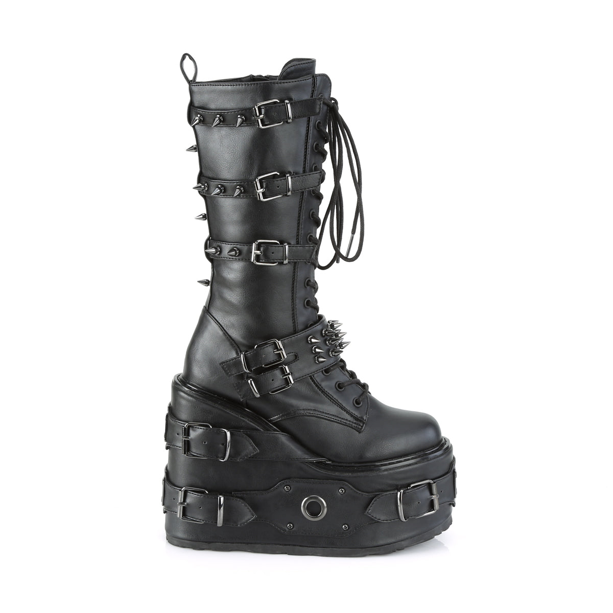 DemoniaCult Frauenstiefel SWING-327 BLK Vegan Leder