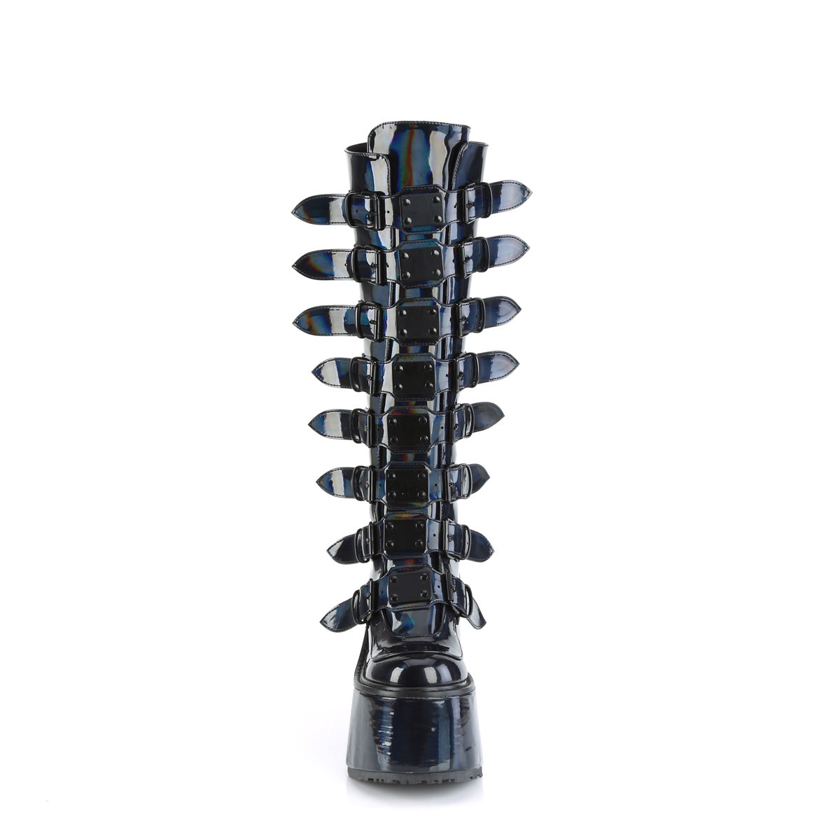 DemoniaCult Stiefel SWING-815 BLK Holographic Pat