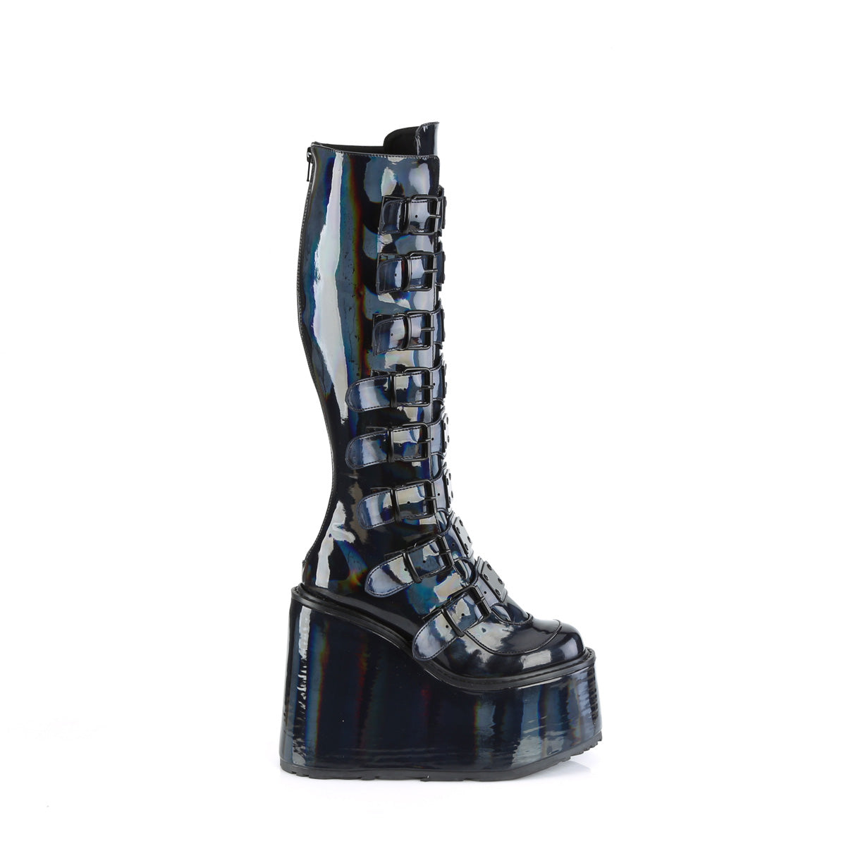 DemoniaCult Stiefel SWING-815 BLK Holographic Pat