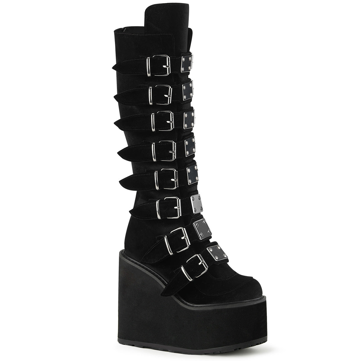DemoniaCult Boots SWING-815 Blk Velvet
