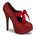 Bordello Frauenpumpen TEEZE-04g rote Mini -GLTR