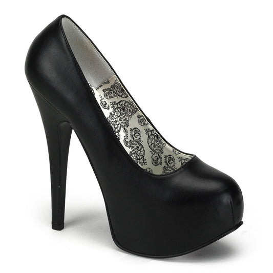 Bordello Frauenpumpen TEEZE-06 BLK PU.