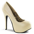 Bordello Frauenpumpen TEEZE-06 Creme Pu.