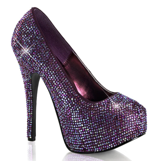 Bordello Frauenpumpen TEEZE-06R lila satin-irid Rs