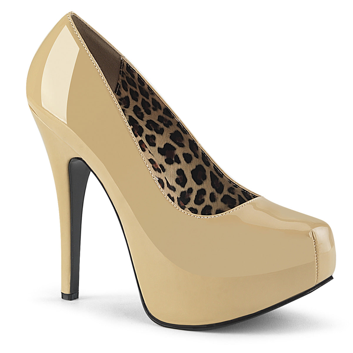 Pleaser Pink Label Frauenpumpen TEEZE-06W Creme Pat.