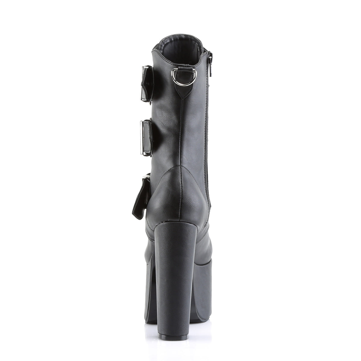 DemoniaCult Damenknöchelstiefel TORMENT-703 BLK Vegan Leder