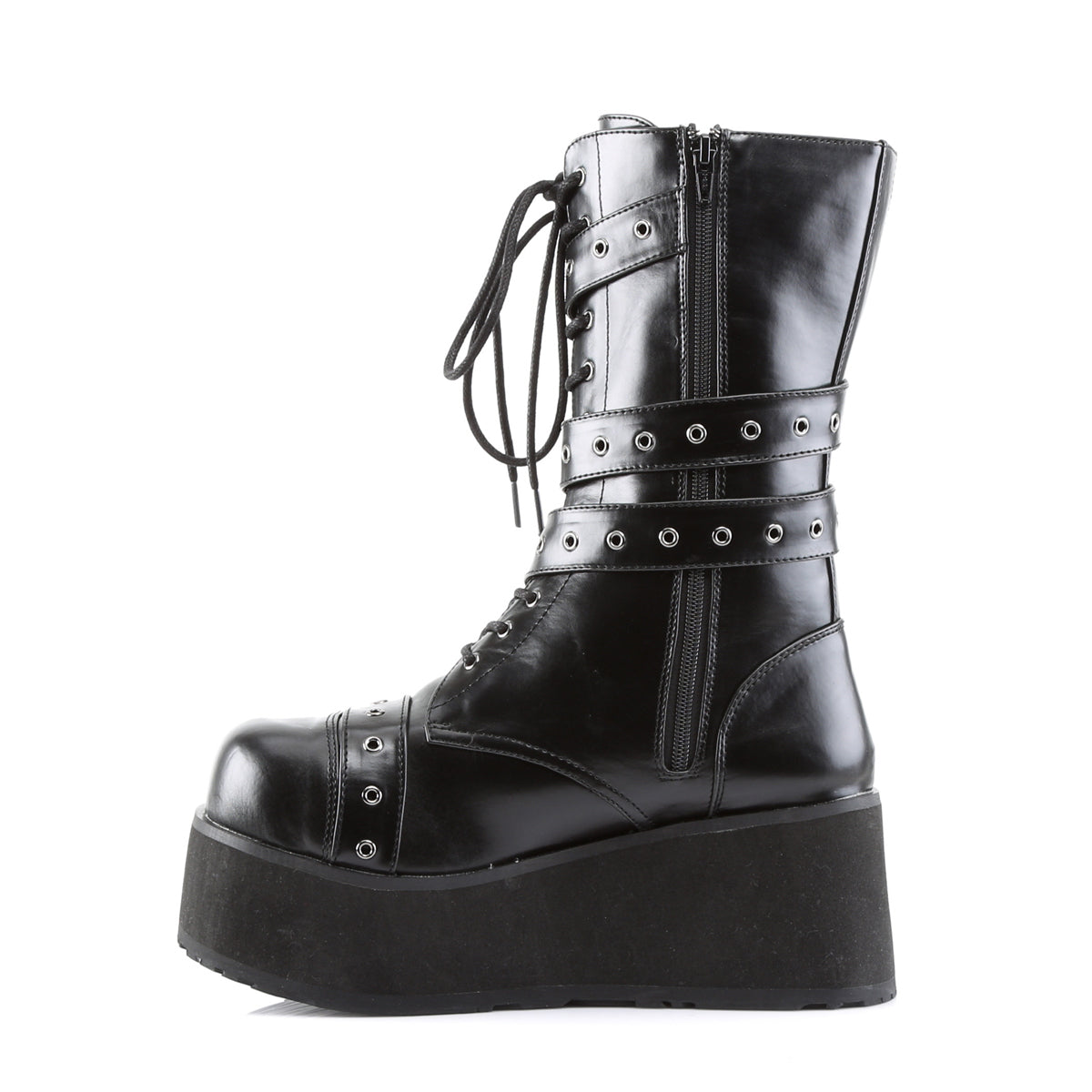 DemoniaCult Herrenstiefel TRASHVILLE-205 BLK Vegan Leder