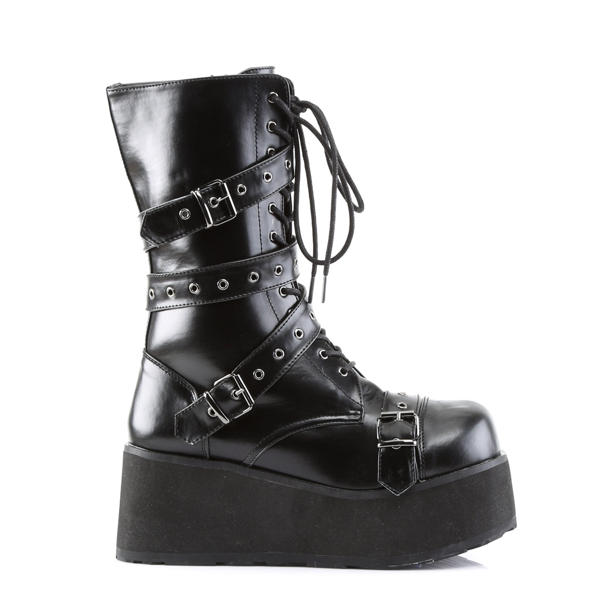 DemoniaCult Herrenstiefel TRASHVILLE-205 BLK Vegan Leder