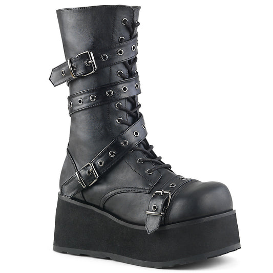 DemoniaCult Herrenstiefel TRASHVILLE-205 BLK Vegan Leder