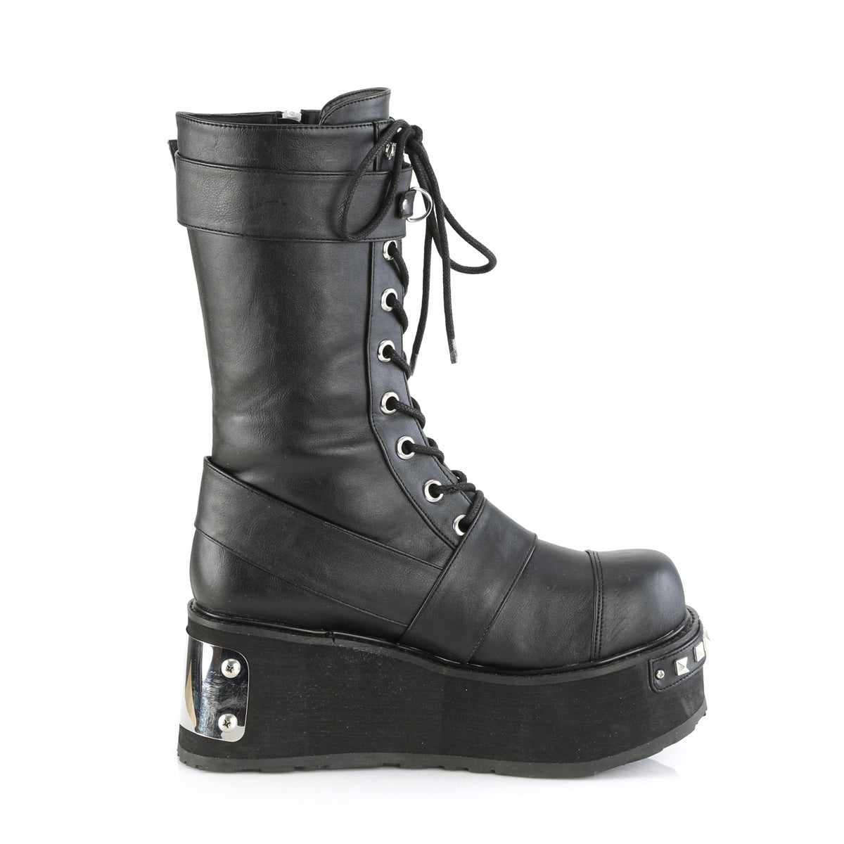 DemoniaCult Mens Boots TRASHVILLE-250 Blk Vegan Leather
