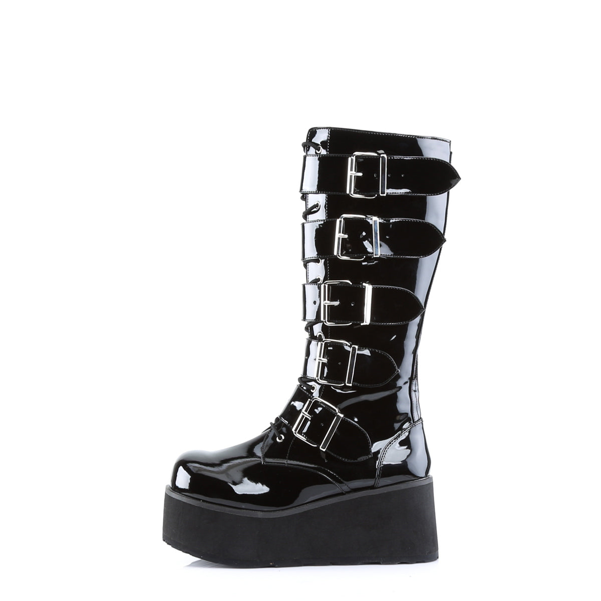 DemoniaCult Mens Boots TRASHVILLE-518 Blk Pat