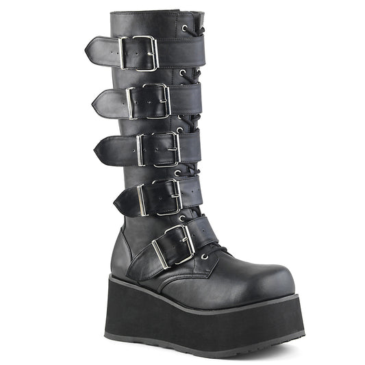 DemoniaCult Herrenstiefel TRASHVILLE-518 BLK Vegan Leder
