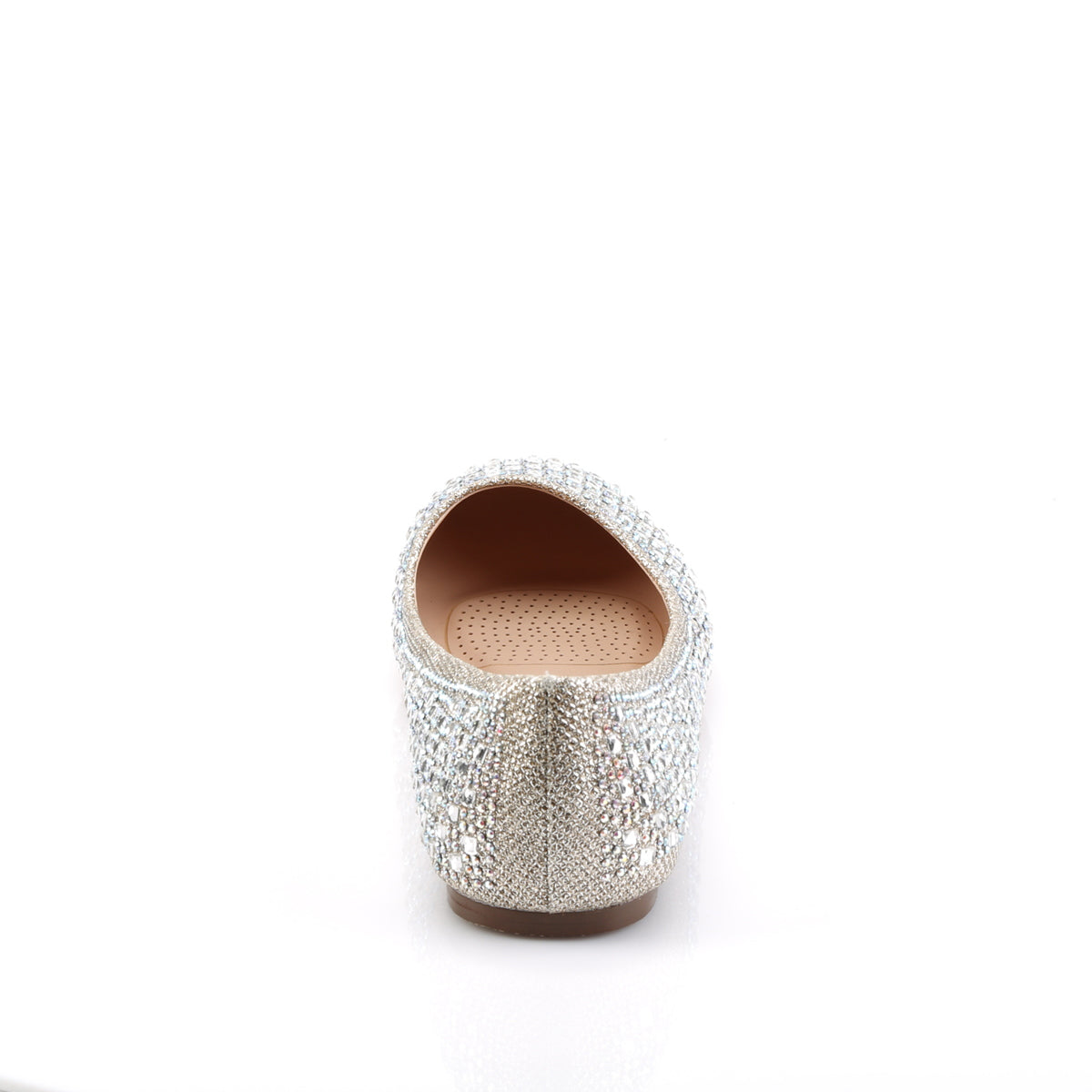 Fabulicious Frauenpumpen TREAT-06 Nude Glitter Mesh Stoff