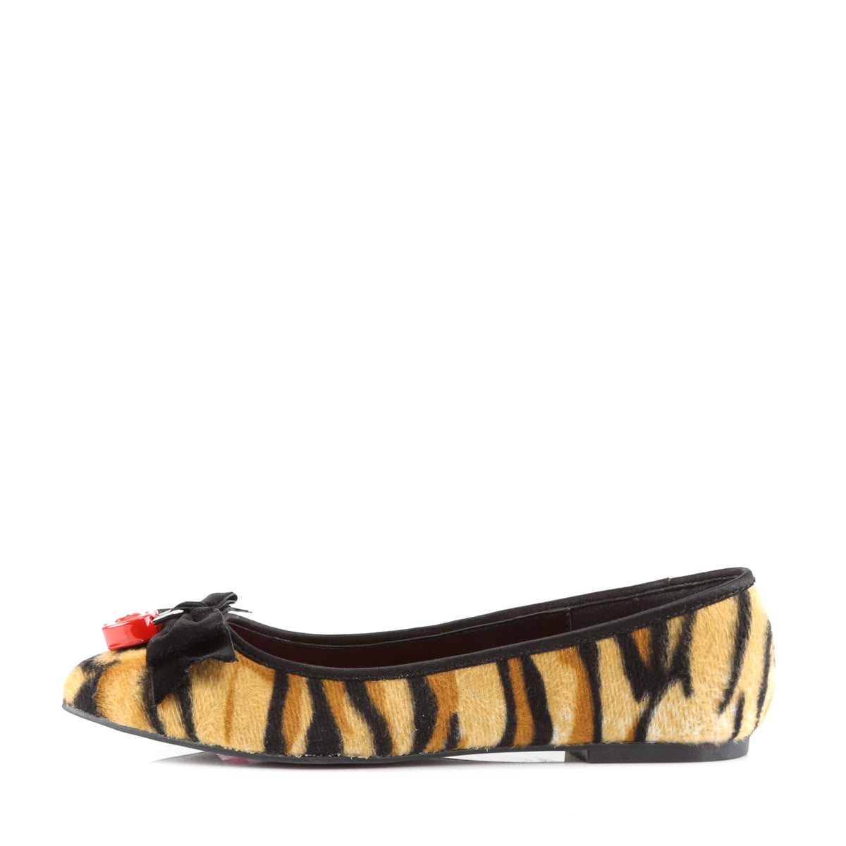 DemoniaCult Damen -Niederschuh VAIL-02 Tigerdruck Kunsthaar
