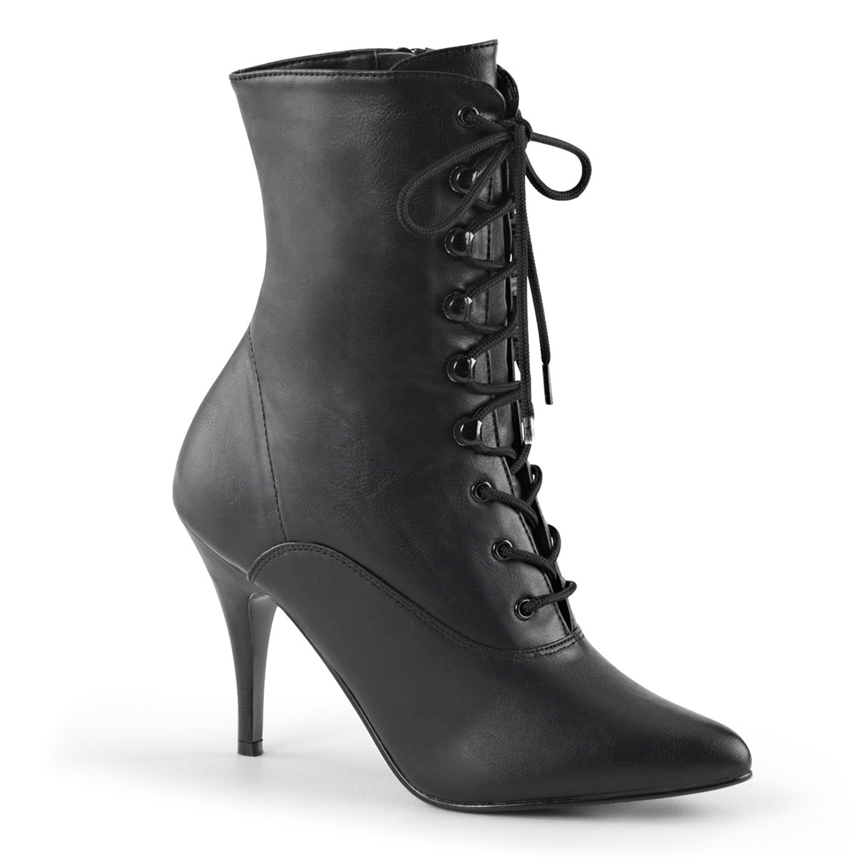 Pleaser Damen Knöchelstiefel VANITY-1020 BLK Faux Leder