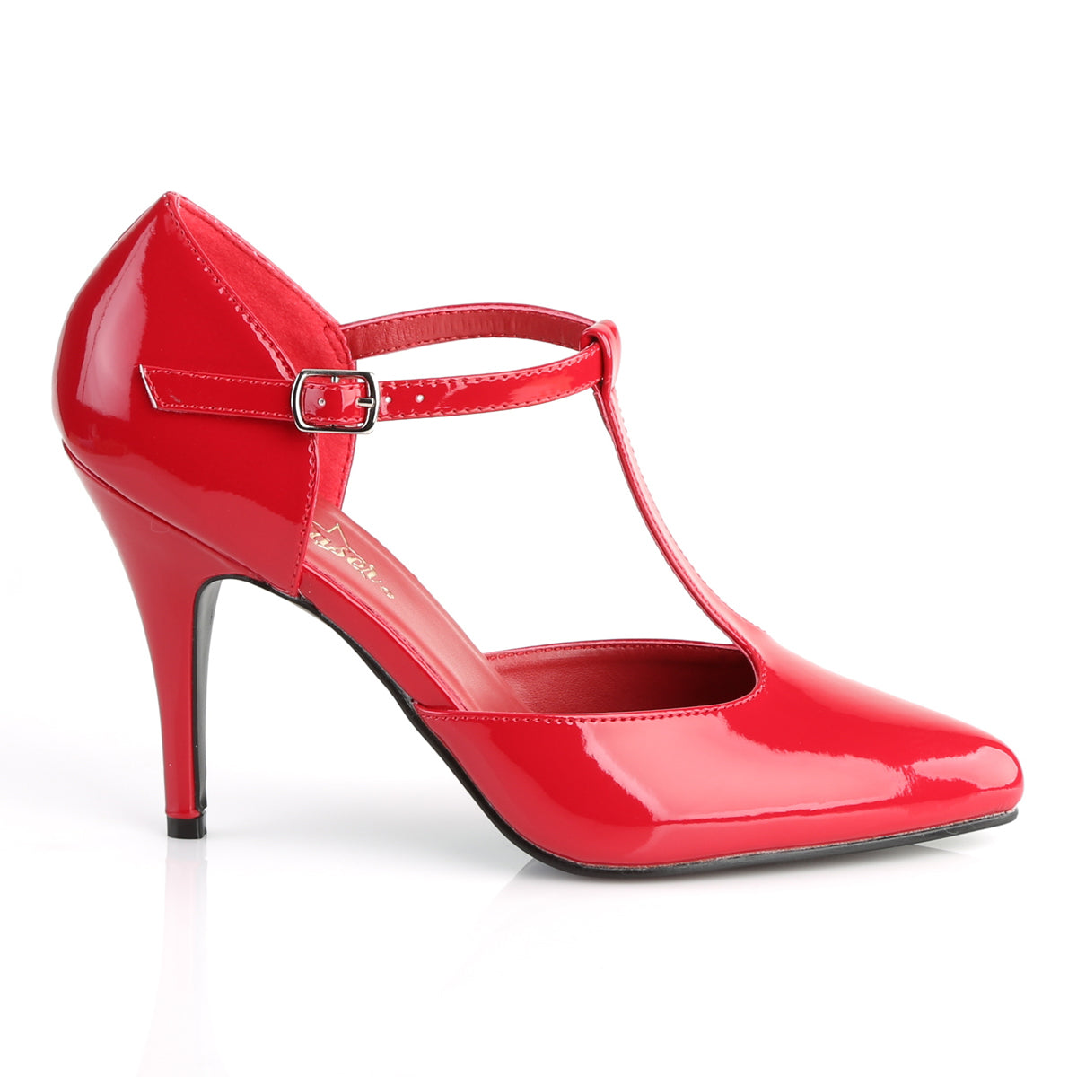 Pleaser Frauenpumpen VANITY-415 Red Pat.