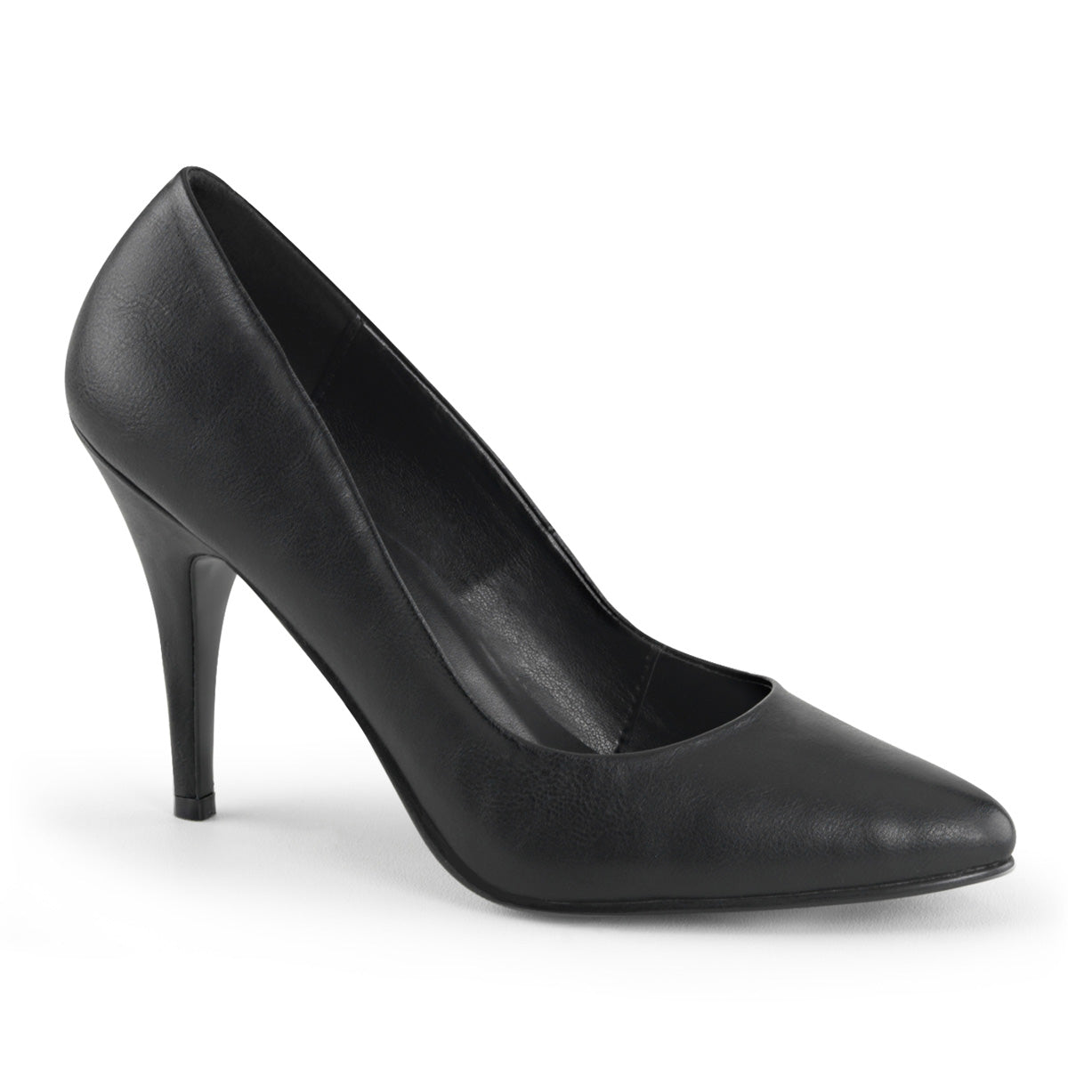 Pleaser Frauenpumpen VANITY-420 BLK FAUX Leder