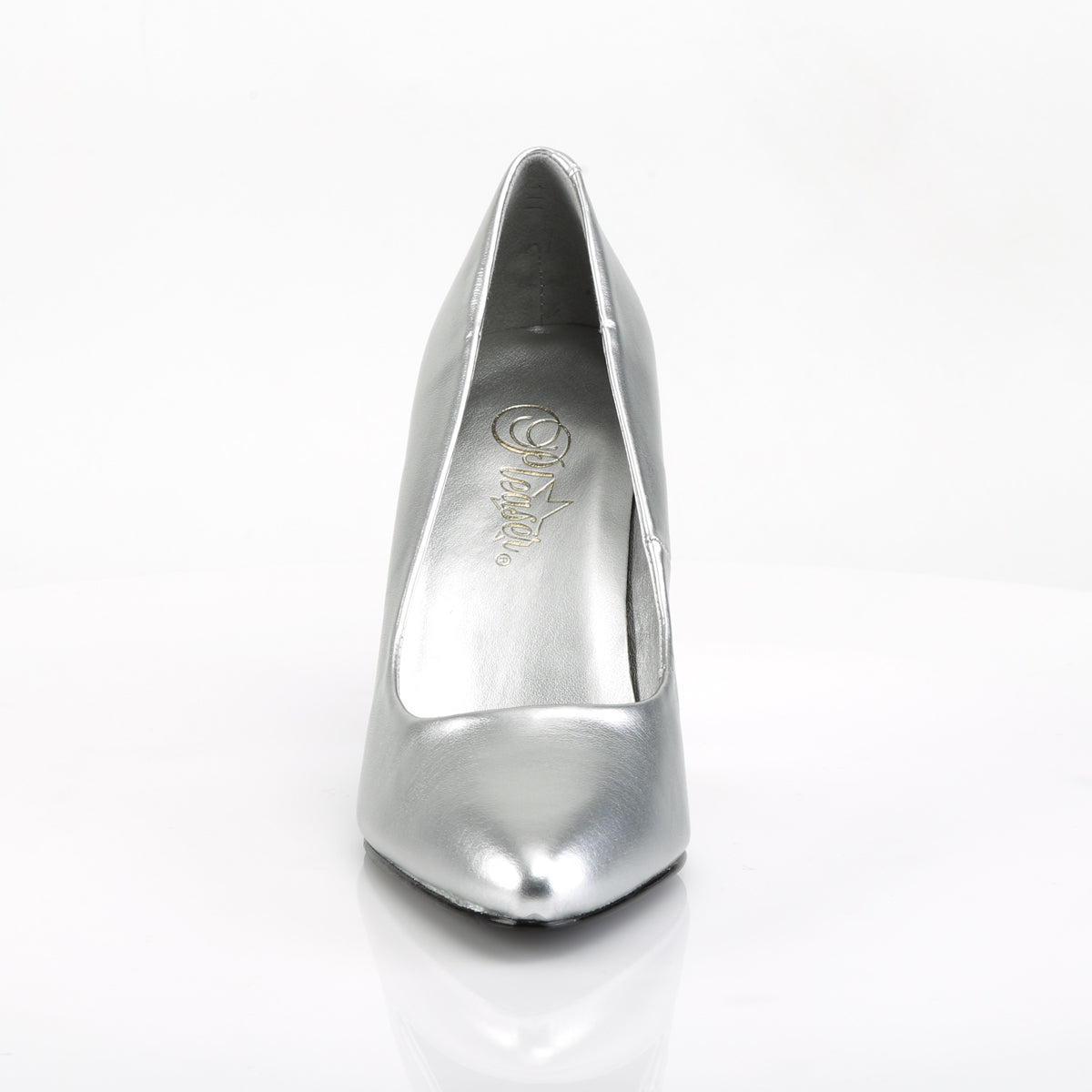 Pleaser Frauenpumpen VANITY-420 SLV Faux Leder